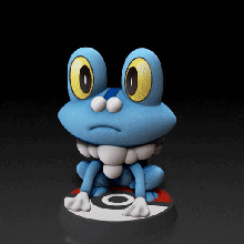 froakie pok pazartesi heykelcik birleşmek oyun Froakie kurbağa Greninja savaş poz evrim fanart nintendo birleş 3d anime pokemon 3d print model - Mito3D