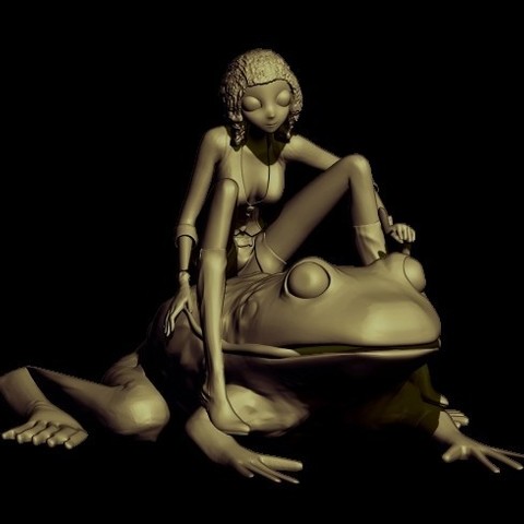 la grenouille art animaux 3dprint 3D print model - Mito3D