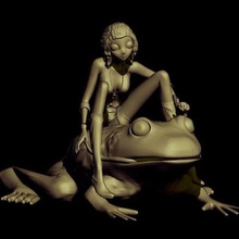 frog art animals 3dprint 3d print model - Mito3D