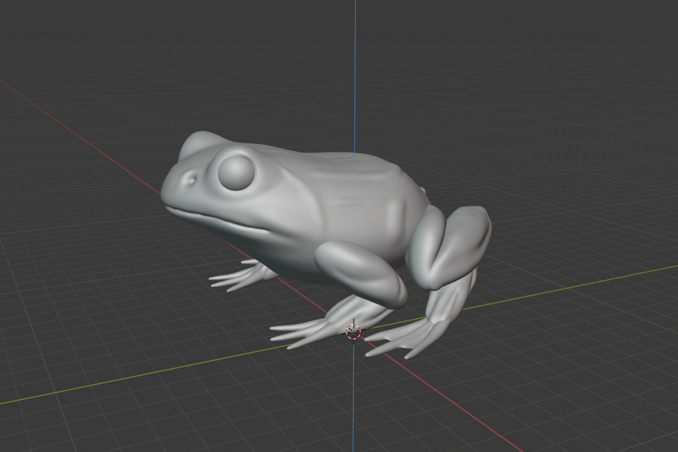 frog 3D print model - Mito3D