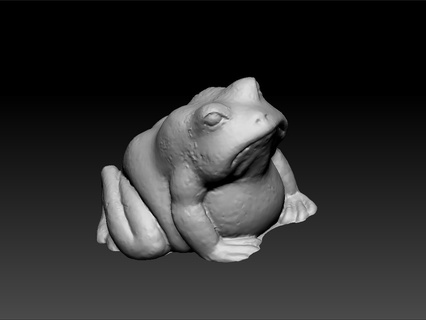 frog Art on desk test model amazing animal kermit muppet the toy 3d print model - Mito3D