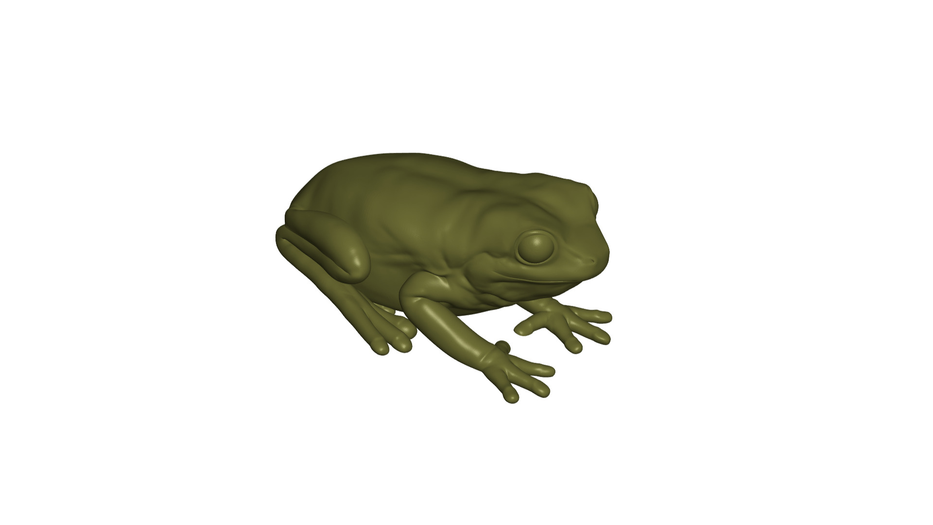 frog Art frog - animal sculpture jungle art  3D print model - Mito3D