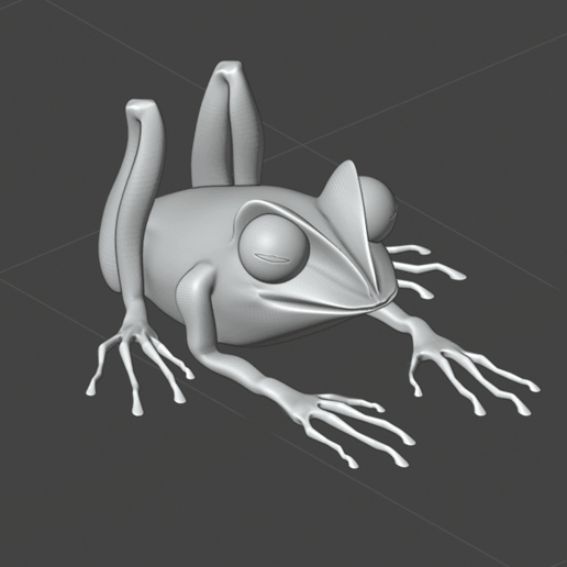 frog art animal 3D print model - Mito3D