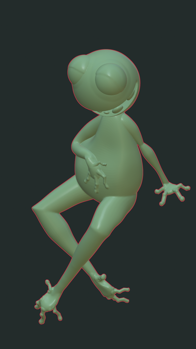 frog 3d print model - Mito3D