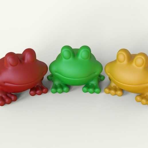 Frosch verschiedene 3D print model - Mito3D