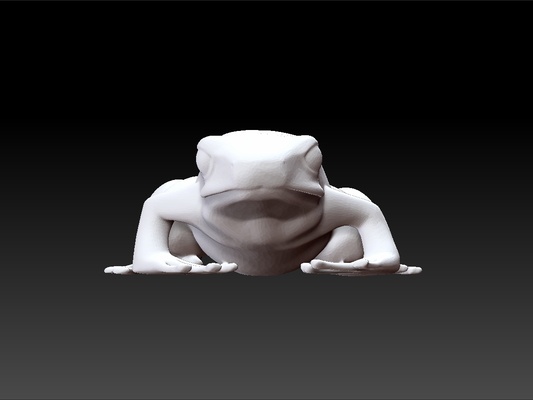 kurbağa gerçekçi oyuncak çocuklar sıra ölçek model inanılmaz hayvan kraliyet güzellik güzel parlak telif hakkı 3d print model - Mito3D