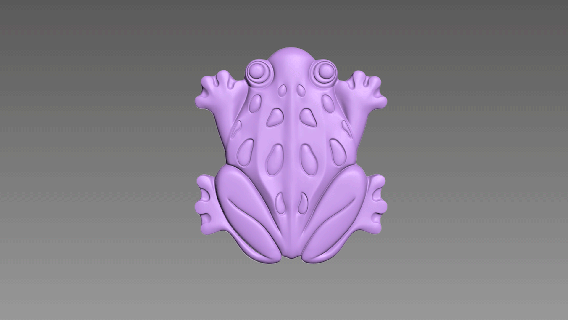 frog amphibian toad animal relief garden decor yard 3d print model - Mito3D