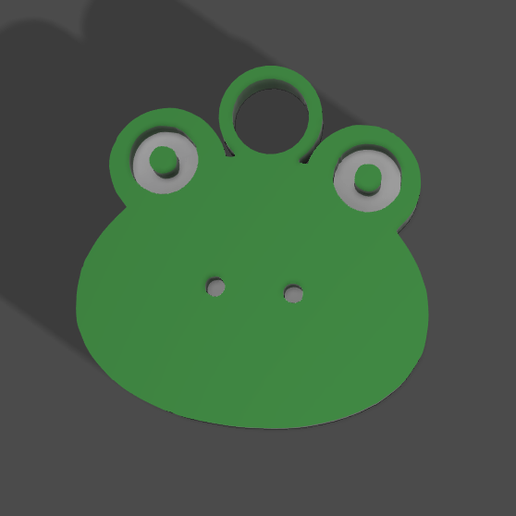 frog earring fashion la rana keychain pendant 3D print model - Mito3D