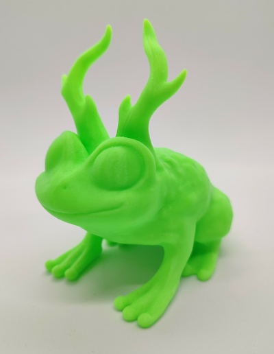 rã chifres animal decorativo 3d fantasia 3d print model - Mito3D