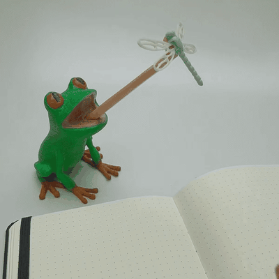 frosch stift zunge 3d print model - Mito3D