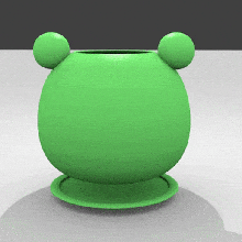 frog pot - from froggy 3d print model - Mito3D