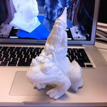 rana equitazione gnome art makerbotdigitizer la scansione scanner di scansioni repliche 3d print model - Mito3D