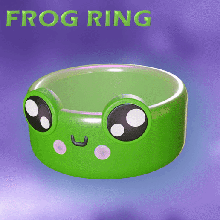frog ring - anel sapinho jewelry sapo jewel kids animal art decoration toy aneis resin jewels rings 3d print model - Mito3D