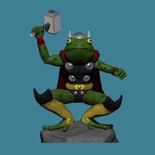frog thor art frog thor marvel avengers comic sculpt