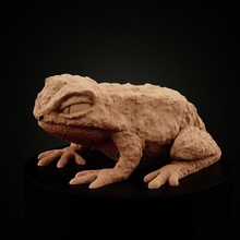 frogfolk giant toad frog miniature mini amphibian miniforge tabletop games dnd dungeons dragons pathfinder 3d print model - Mito3D
