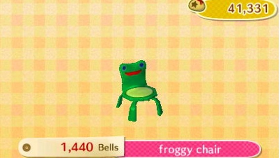 froggy chair updated improved Home animal crossing frog new horizons model_furniture 3d print model - Mito3D