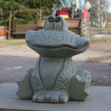 froggy art la grenouille statue animal jardin de décoration numérisation 3d-scan numérisée 3d print model - Mito3D