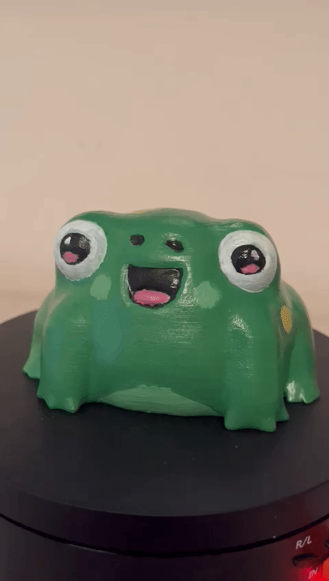 frogo meme wednesday dudes 3d frog cute model amphibian print froggy animal nature printable collectible miniature sculpture fun home decor gift idea 3D print model - Mito3D