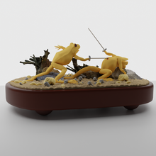 rãs taxidermia arte rã estátua esculpir animal 3d print model - Mito3D