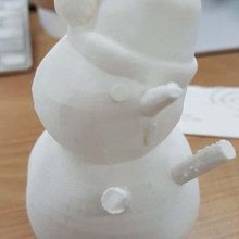 anteriore braccio pupazzo di neve art le creature inverno santa nosupport natale 3d print model - Mito3D