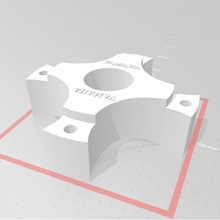 front separator quad yamaha raptor yfz banshee - Werkzeug atv der trage spacer 3d print model - Mito3D