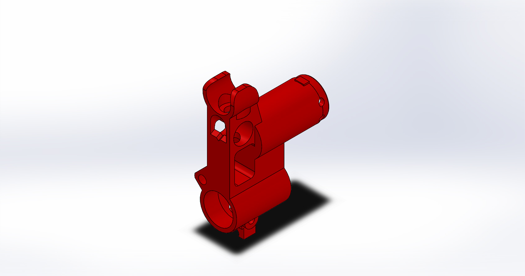 Vorderseite Sicht Gas Block ak Cyma Spiel 3D print model - Mito3D