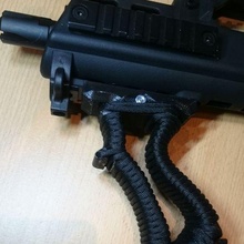 poignée picatinny tisserand gadget airsoft air doux pistolet paracord 3d print model - Mito3D