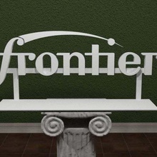 frontier communications logo art signes logos téléphone debout le stand signe - moi ligne internet grand de donner l'emblème bureau câble awesomea 3dpicks 3d print model - Mito3D