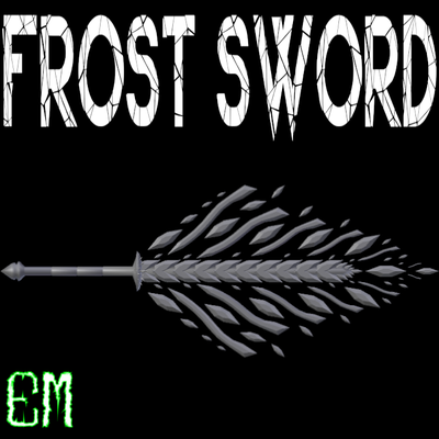 frost sword swords weapon weapons blade blades steels brands brand 3d print model - Mito3D