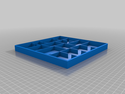Gelado monstro bandeja horizontal organizador jogo tabuleiro Gloomhaven jogos 3d print model - Mito3D