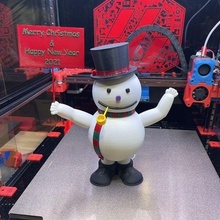 escarchado snow hombre 3d print model - Mito3D