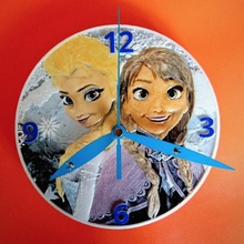 frozen 3d clock home 3dlittle photography relief salience timepiece