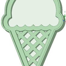 frozen cone-cookie-cutter tool Keks Cracker 3d print model - Mito3D