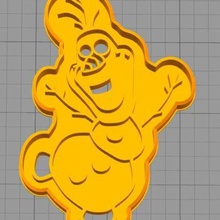congelado el cortador de la galleta casa fondant corte cookie olaf 3d print model - Mito3D