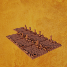 frozen docks bases trays expanded conquest game wood nord miniatures base toys figures minis mini basing 3d print model - Mito3D