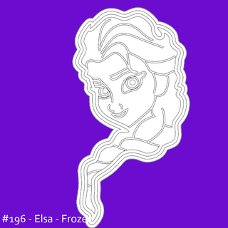 congeladas Elsa biscoito cortador stl Arquivo desenho animado 3d print model - Mito3D