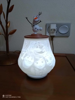gefroren Lamapara Lampe gefroren 3d print model - Mito3D