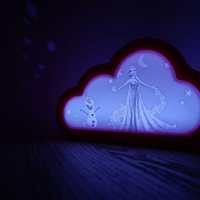 frozen lithophane cloudy night light 3d print model - Mito3D