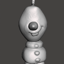 congelado olaf figurilla obj stl disney figura elsa anna película congelada fiebre princesa Disney fiesta queenelsa helada disneyland 3d print model - Mito3D