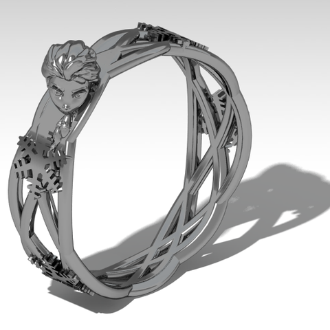 anillo de congelación joyería 3D print model - Mito3D
