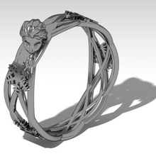 gelée de l'anneau bijoux 3d print model - Mito3D
