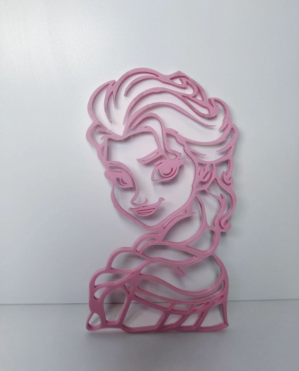 gefroren Mauer Kunst elsa Kinder Geschenk Dekoration olaf 3D print model - Mito3D