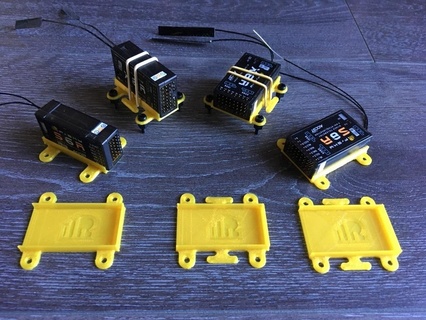 frsky x series receiver holders s6r s8r x6r x8r holder mount diy 3d print model - Mito3D
