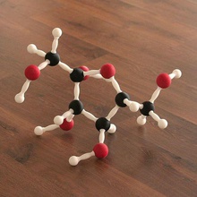 fructose molecule various education chemistry university chemical sciences 3d print model - Mito3D