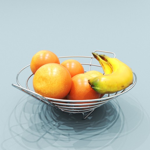 fruit various platter 3D print model - Mito3D