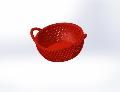 fruit basket fruit-basket 3d print model - Mito3D