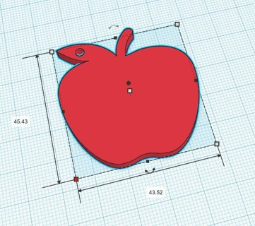 fruta chave anel maçã chaves chaveiro suporte frutas 3d print model - Mito3D