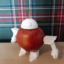 fruto do robô jogo pimentas batatas legumes nectarinas pêra banana a apple frutas brinquedo 3d print model - Mito3D