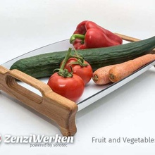 fruit vegetables tray cnc home kitchen dining zenziwerken stepcraft mpcnc kerf bending hardwood compound router 3d print model - Mito3D
