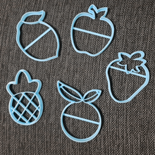 fruits apple orange pineapple lemon strawberry cookie cutter 3d print printer printing anana 3d print model - Mito3D